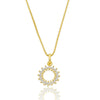 Colar Sol folheado a ouro 18k