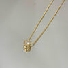 Colar Ponto de Luz G folheado a ouro 18K