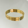 Bracelete Inspired Traço folheado a ouro 18K