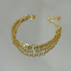 Pulseira de Elos Tripla folheada a ouro 18K