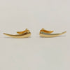 Brinco Ear Cuff Vírgula Maxi folheado a ouro 18k