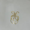 Anel Encontro regulável folheado a ouro 18K