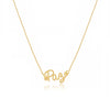 Colar Paz folheado a ouro 18k