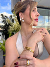 Brinco Eclipse folheado a ouro 18K