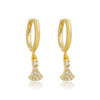 Brinco Argola Dress folheado em ouro 18K