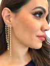Brinco riviera M folheado a ouro 18k