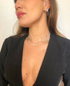 Choker snake folheado a prata