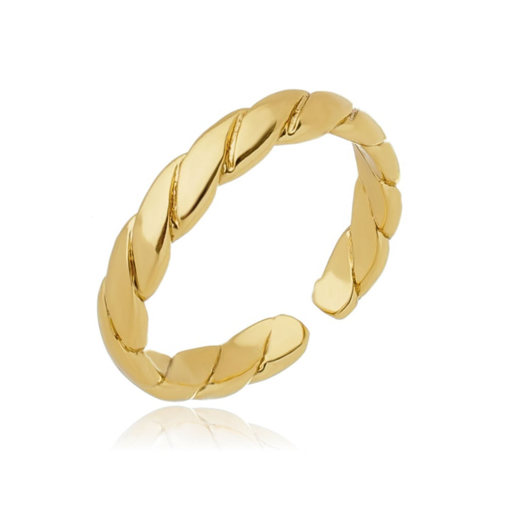 Anel Copenhague folheado a ouro 18k