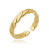 Anel Copenhague folheado a ouro 18k