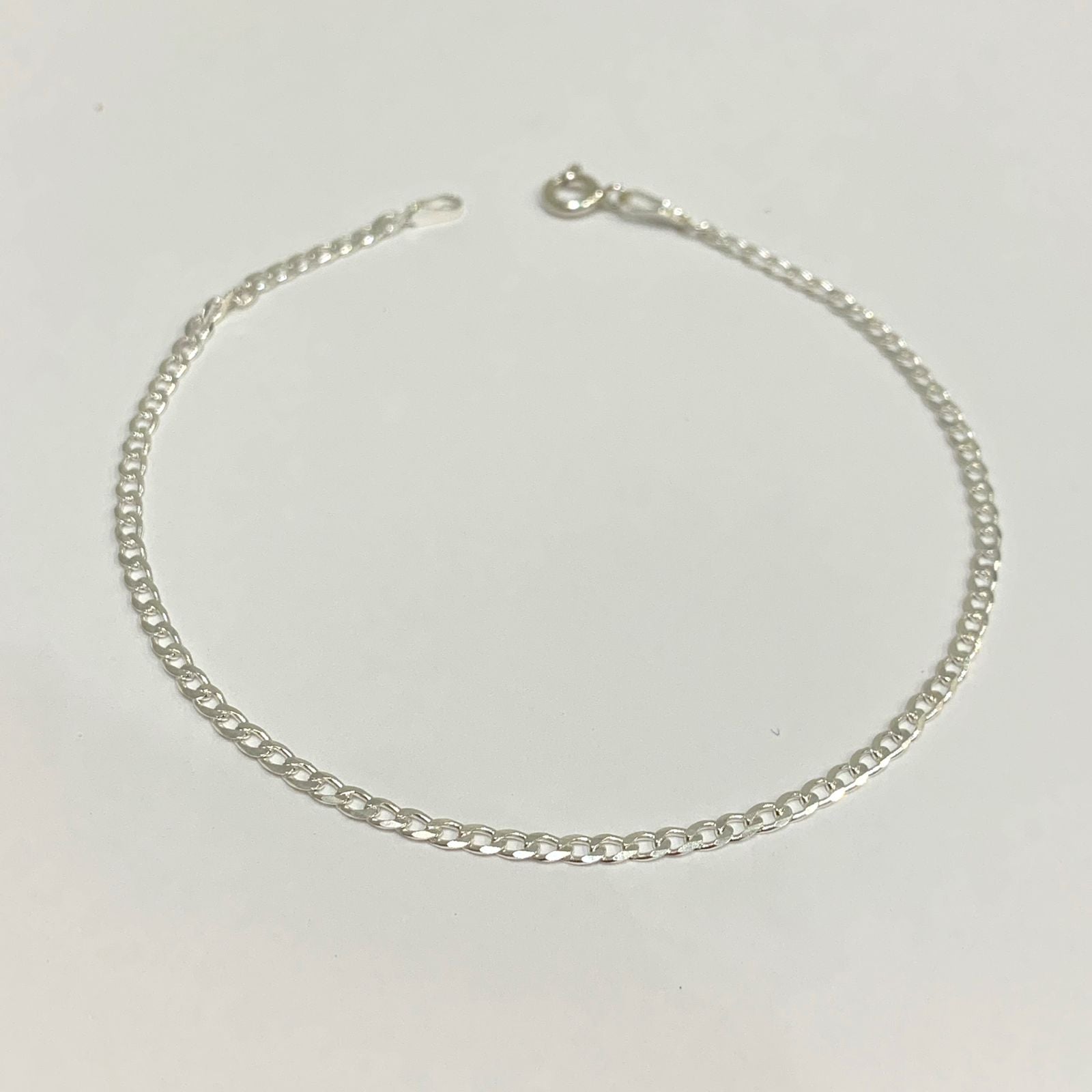 Pulseira Groumet 2mm em prata 925