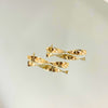Brinco Palito torcido folheado a ouro 18K
