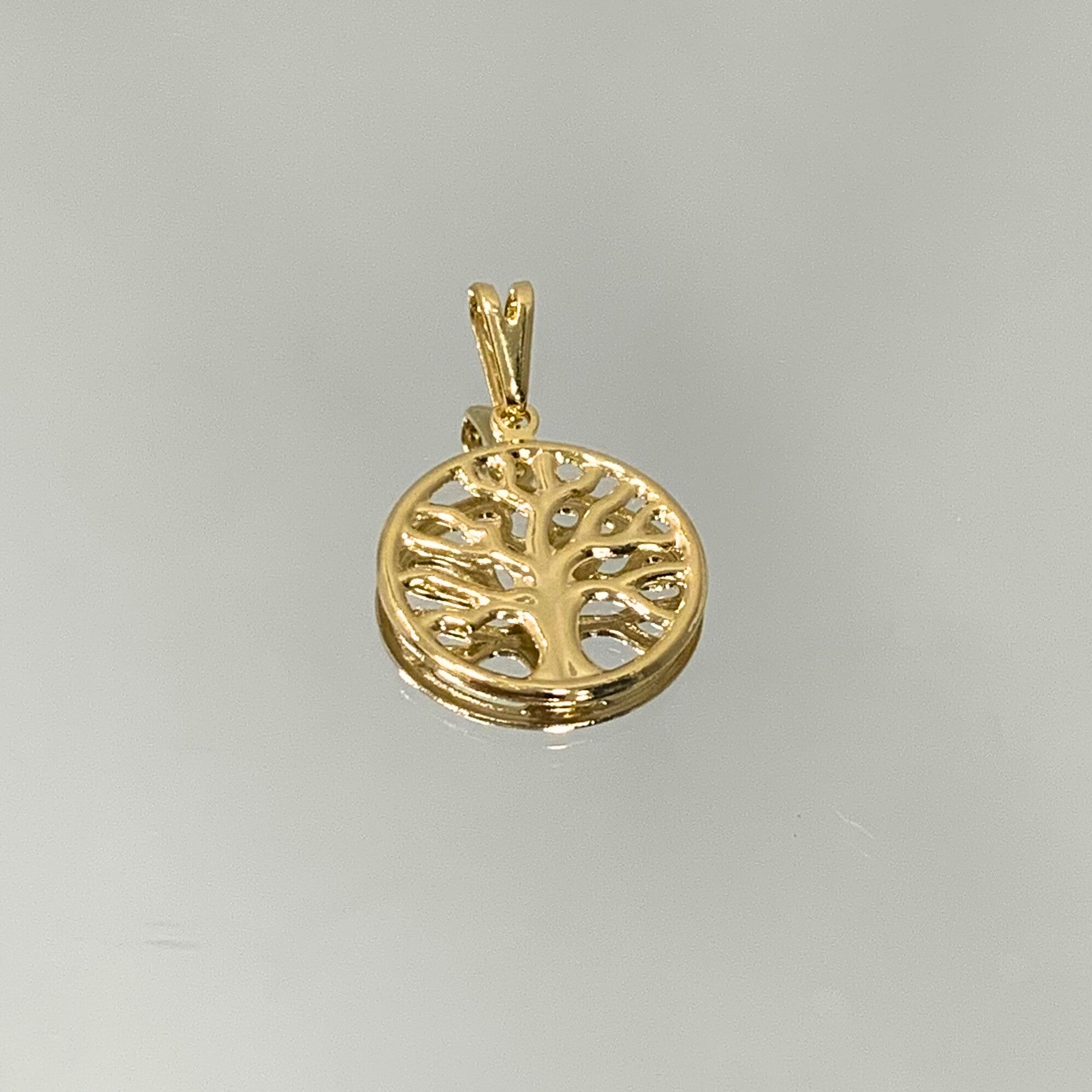 Pingente árvore da vida folheado em ouro 18k