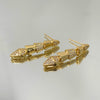 Brinco Inspiração Snake folheado a ouro 18K