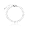 Pulseira escamas folheada em prata