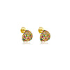Brinco Irís color folheado a ouro 18k