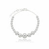 Pulseira esferas folheado a prata