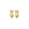 Brinco abacaxi folheado a ouro 18k