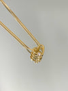 Colar Coração vazado folheado a ouro 18K