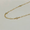 Choker elos de coração e pontos de zircônia folheado a ouro 18K