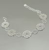 Pulseira Mandalas western folheada a prata