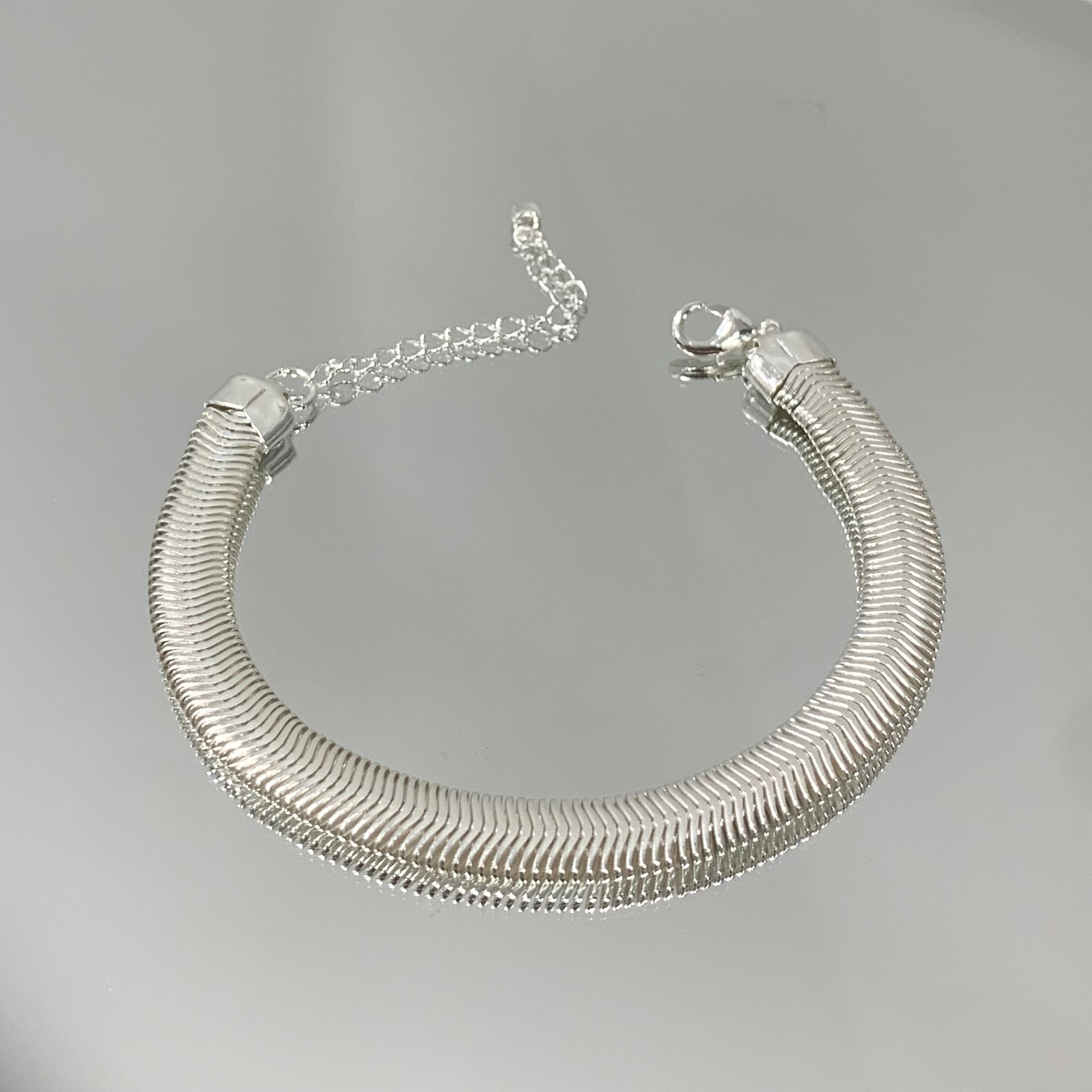 Pulseira Malha folheado a prata