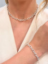 Pulseira Corrente foheada a prata