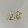 Brinco Estrela do Mar cravejada folheado a ouro 18k