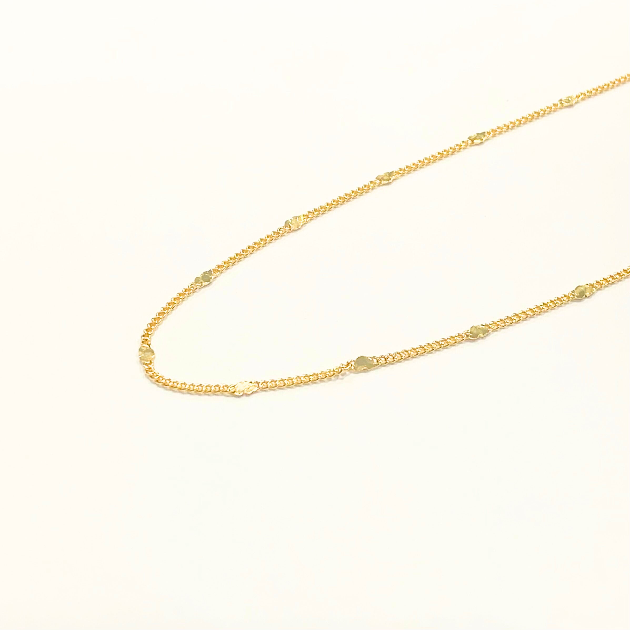 Choker coraçãozinho chapado folheada a ouro 18K
