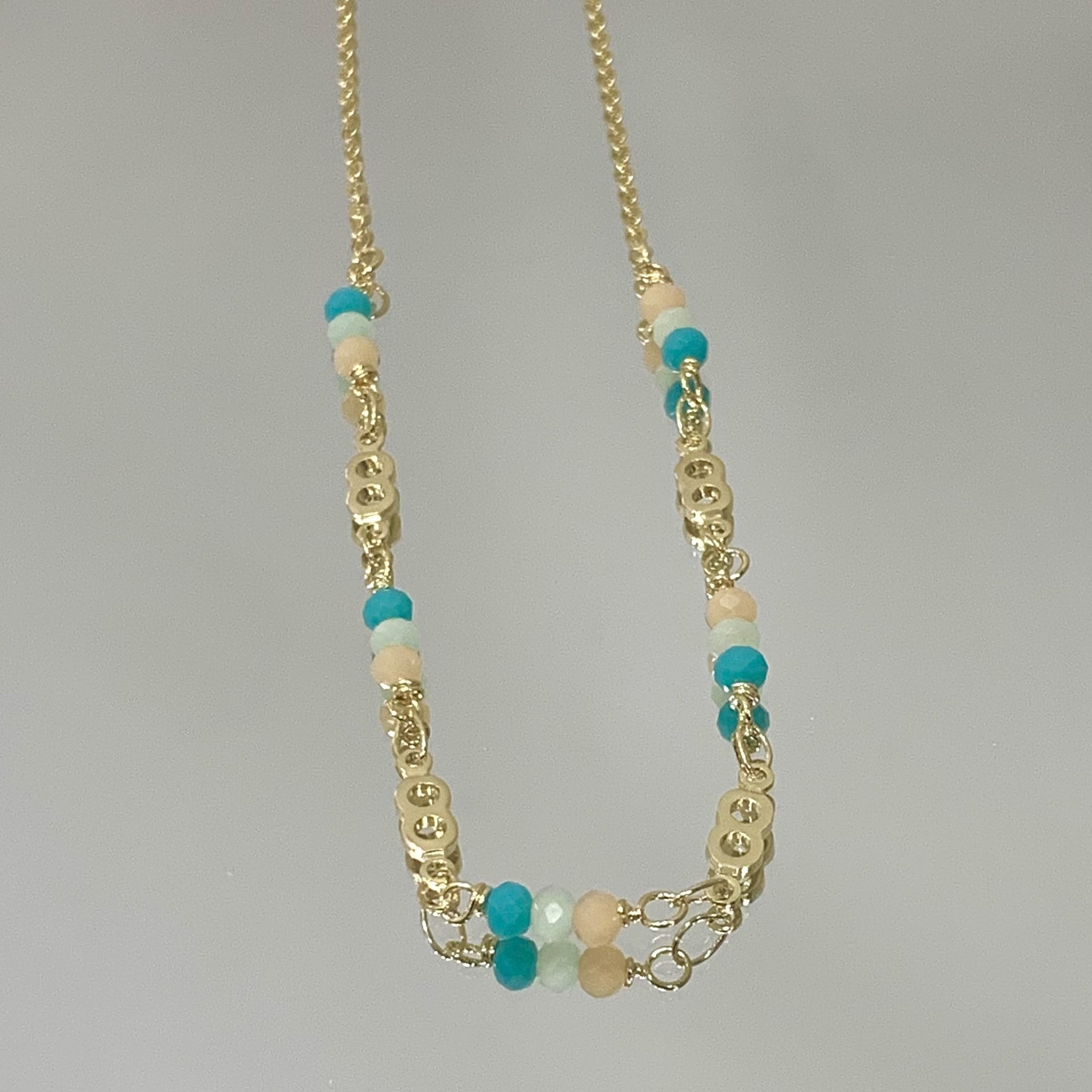 Choker Candy Color folheada a ouro 18K