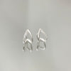 Brinco Ear Cuff V em prata 925