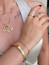 Pulseira Diamantada folheada a ouro 18k