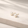Brinco Pérola 8mm folheado a ouro 18k