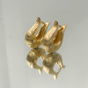 Brinco Gota Frisada M folheado a ouro 18K