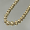 Colar meia esferas folheado a ouro 18K