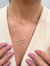 Choker Elos Ovais Facetados folheada a ouro 18K