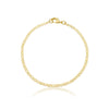 Pulseira piastrine 3mm, 20cm folheado a ouro 18K