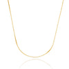 Corrente veneziana 0,25mm de 45cm folheado a ouro 18K