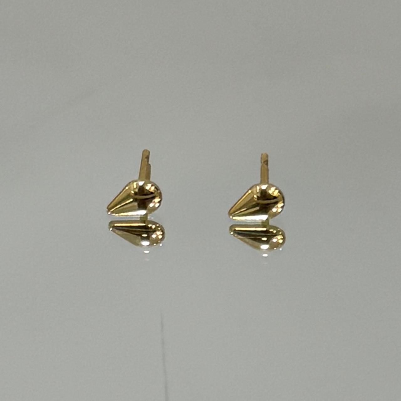 Brinco Gotinha P folheado a ouro 18k