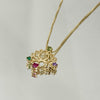 Colar Flor de Lotus folheado a ouro 18K