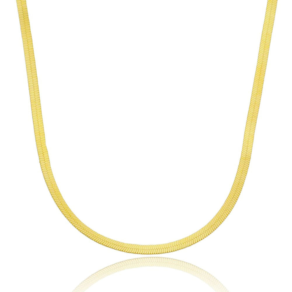 Choker snake folheado em ouro 18k
