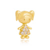 Pingente menininha de maria chiquinha folheado a ouro 18k