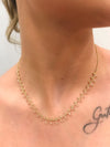 Choker Pessegura folheada a ouro 18K