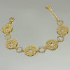 Pulseira Mandalas western folheada a ouro 18K