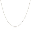 Choker micro bolinhas folheado a prata