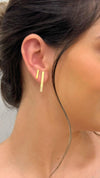 Brinco Reto folheado a ouro 18K