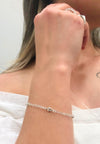 Pulseira Mini elos folheada a prata