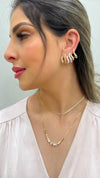 Colar Riviera 2mm folheado a ouro 18K