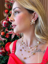 Colar Bolinhas esparsas folheado a ouro 18K