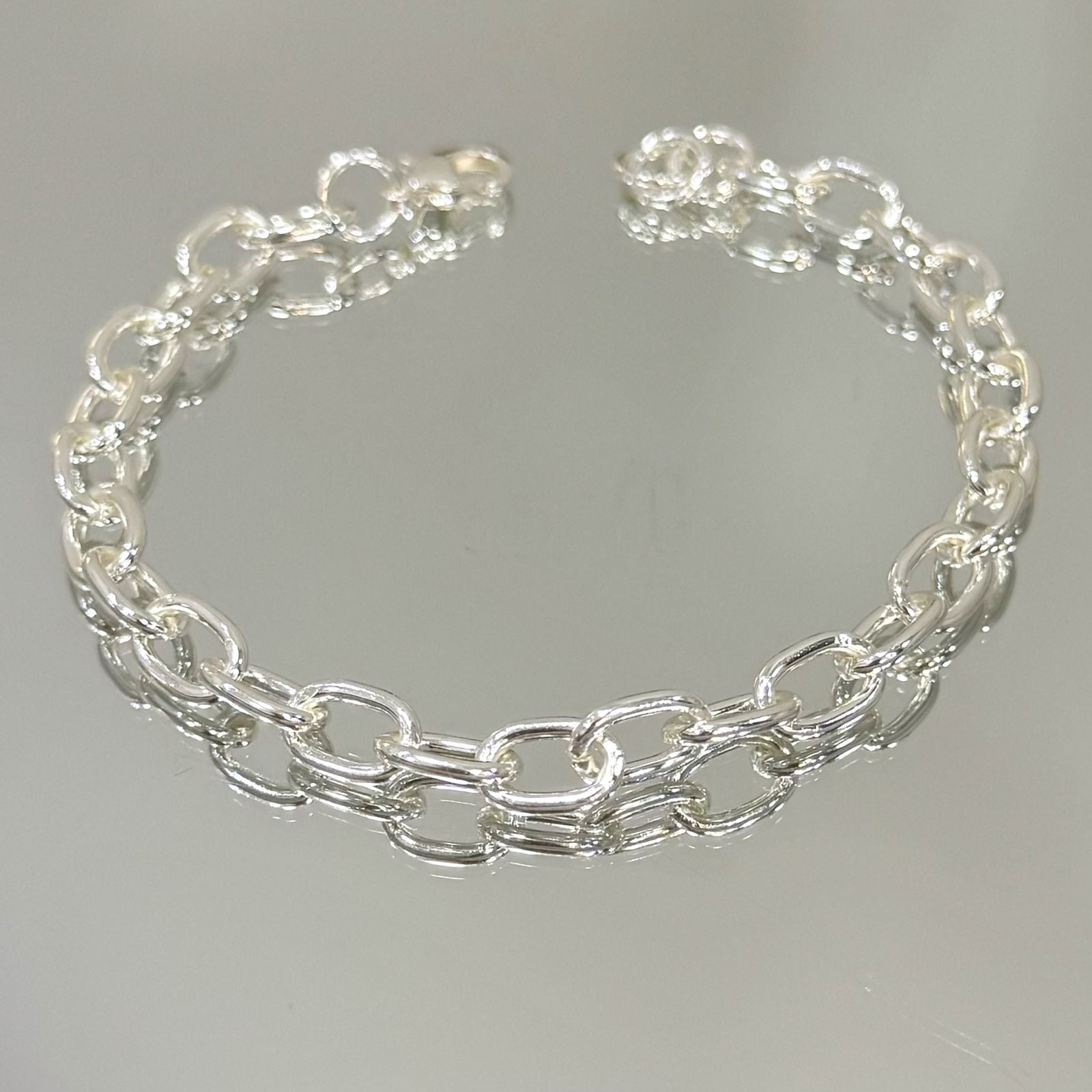 Pulseira Corrente foheada a prata