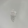 Piercing de encaixe 4 fileiras folheado a prata